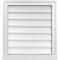 Ekena Millwork Vertical Surface Mount PVC Gable Vent w/ 2"W x 2"H , Brickmould Sill Frame, 22"W x 24"H GVPVE22X2403SN - alternate 1